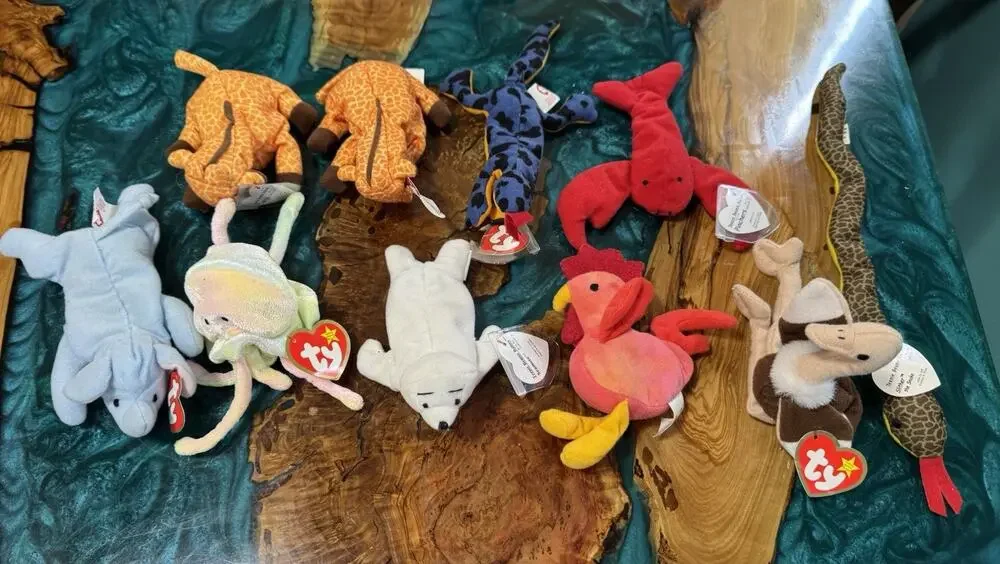 McDonalds TY Teenie Beanie Babies 1993-1999 Lot of 10